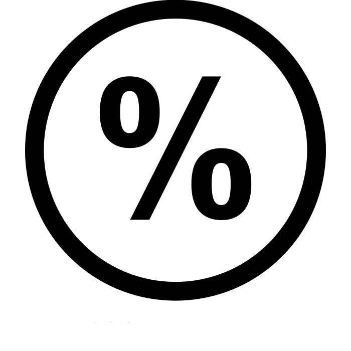 Percentage symbol icon