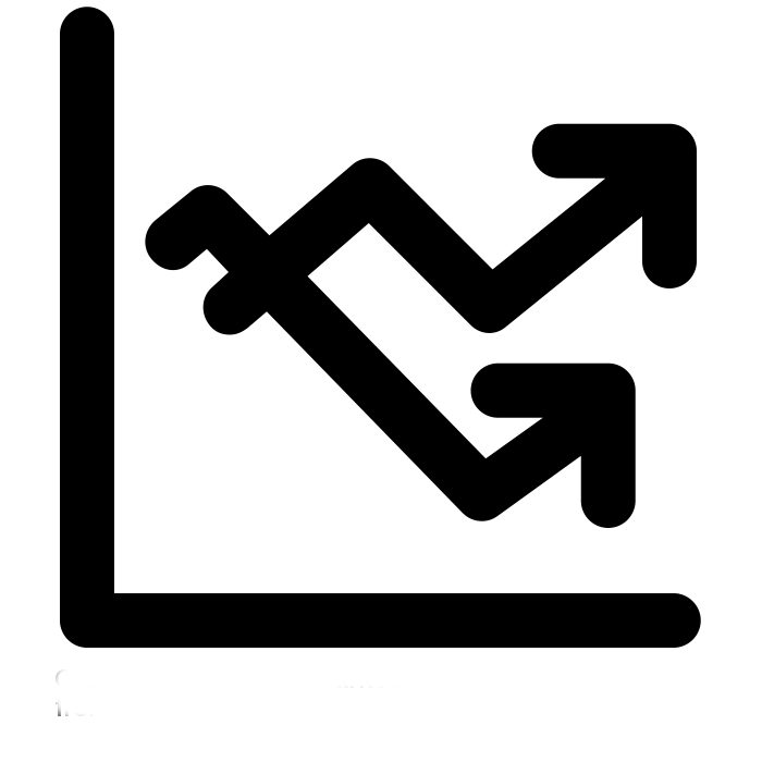 Economic chart icon