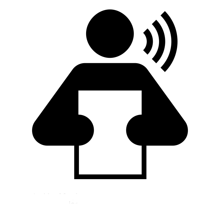 Person speaking icon