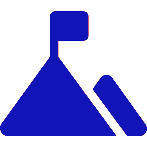 Flag at a mountain summit — mission